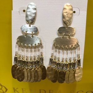 Kendra Scott Nicola Statement Earrings in Gold